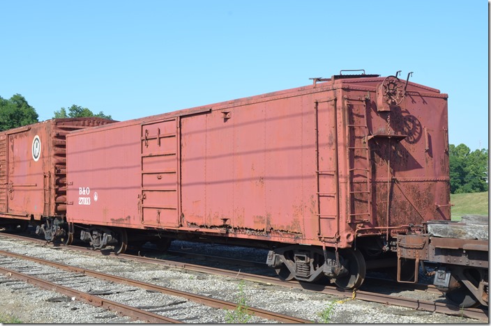 B&O boxcar 270113 was one of the 14,000 class M-26s built 1925-31. Pennsy’s X-29 class was almost identical. Connersville IN.