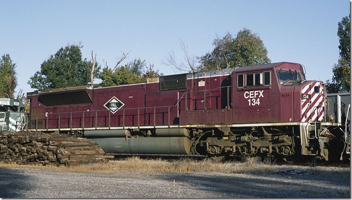 CEFX SD90MAC 134 has had the loco changed from A&O (Allegheny & Ohio) to PAL.